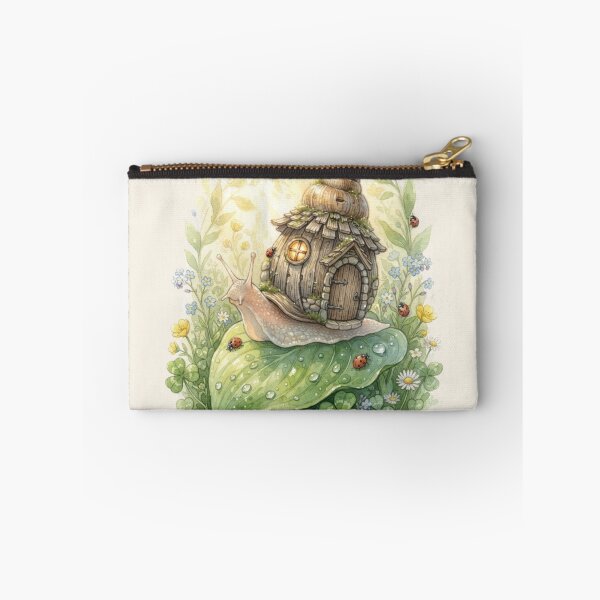Item preview, Snail Garden Cottage Watercolor Fairycore Miniature Art designed and sold by CalmCapy Co.