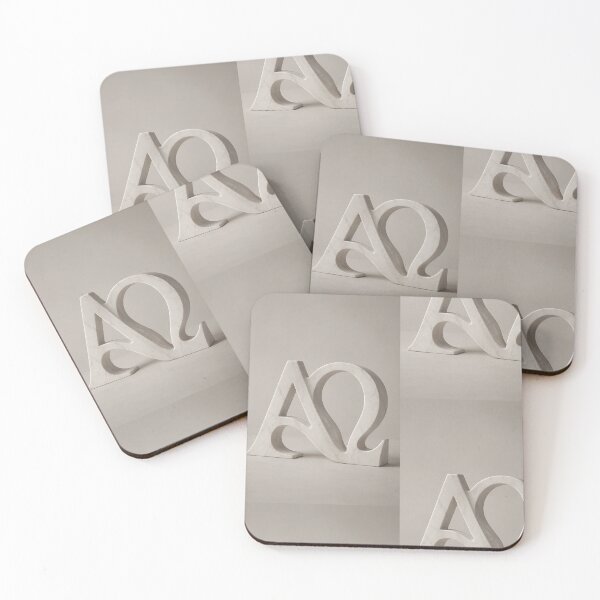 Item preview, Minimalist Alpha Omega Christian Greek Monogram Art designed and sold by Ink-verse-.