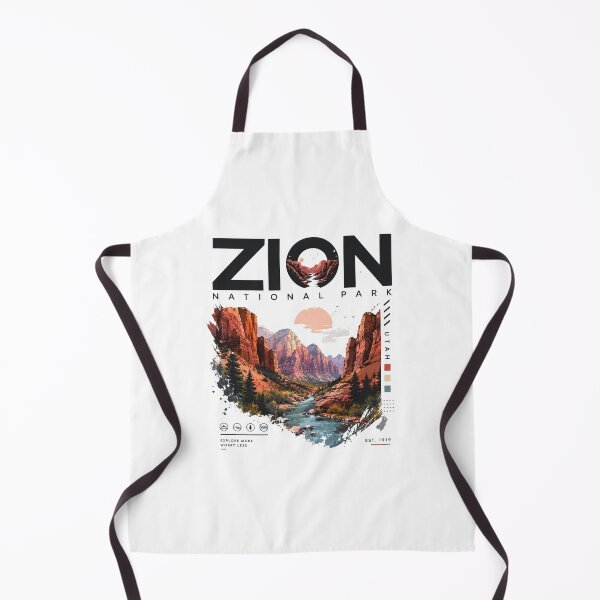 Item preview, Zion National Park Utah Vintage Mountain River Adventure Design designed and sold by Pickachoo.