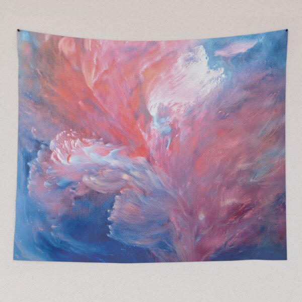 Item preview, Abstract work in pink, blue and white designed and sold by Photopat.