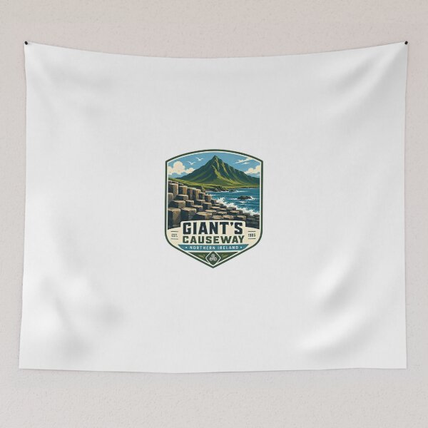 Item preview, Giant's Causeway Est. 1986 Northern Ireland Travel Landmark designed and sold by Star3NowForMe.