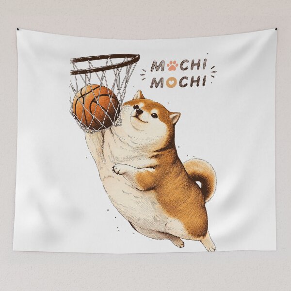 Item preview, Mochi Mochi Shiba Dunk designed and sold by INITIAL SHIBA.