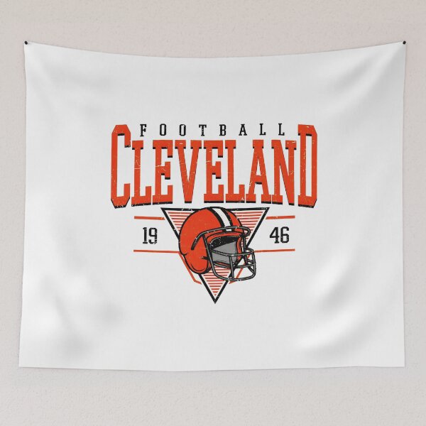 Item preview, Retro Cleveland Football Helmet Graphic designed and sold by eholycross.