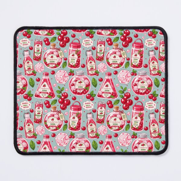 Item preview, Cute Cranberry Soda Seamless designed and sold by KJackArtwork.