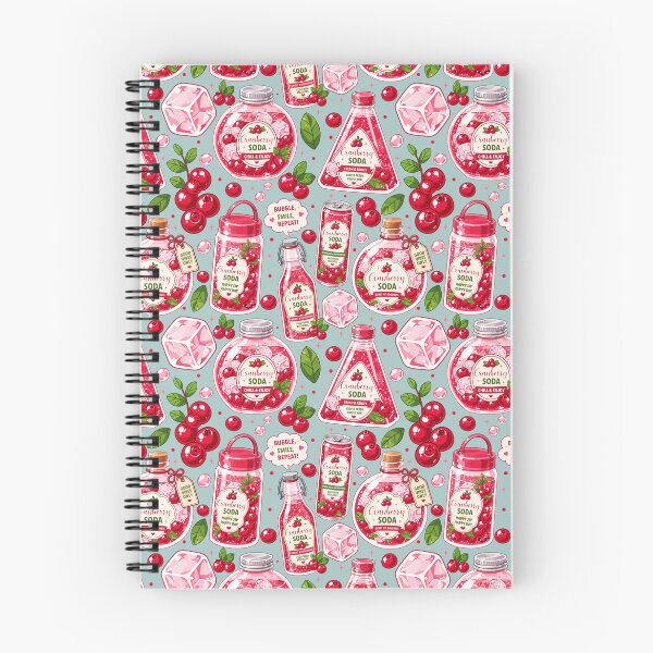 Item preview, Cute Cranberry Soda Seamless designed and sold by KJackArtwork.