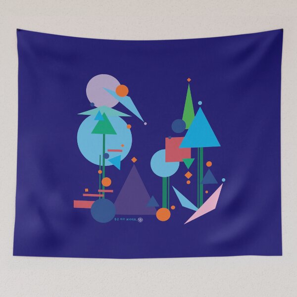 Item preview, Geometric blue Village designed and sold by LILY*.