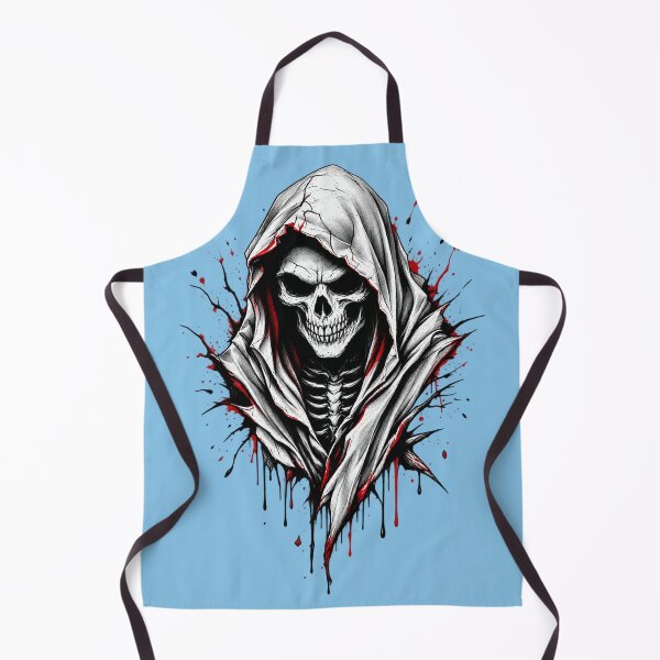 Item preview, Grim Reaper Skeleton with Blood Splatter – Gothic Dark Art designed and sold by littlepiptales.
