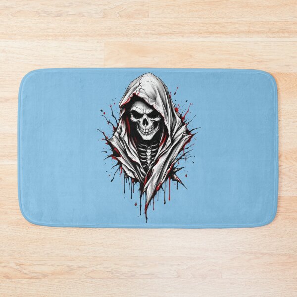 Item preview, Grim Reaper Skeleton with Blood Splatter – Gothic Dark Art designed and sold by littlepiptales.
