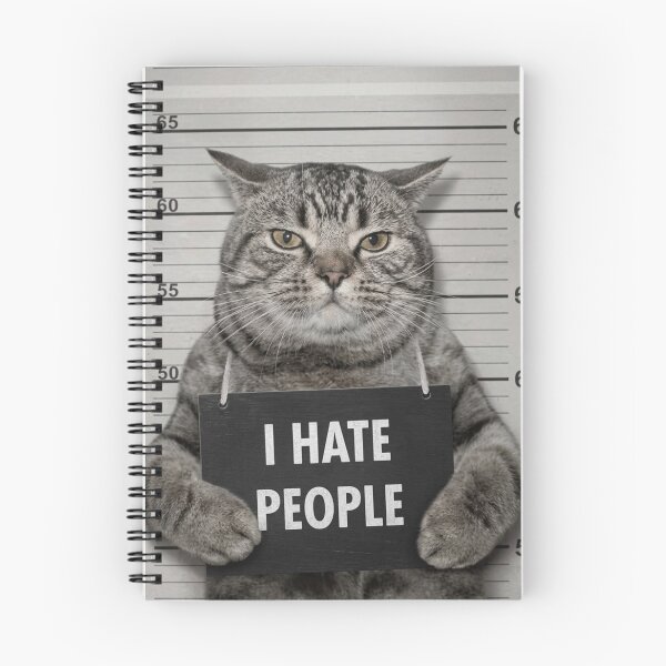 Item preview, Funny I Hate People Cat Mugshot Grumpy Kitten designed and sold by Fun-and-joy.