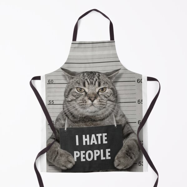 Item preview, Funny I Hate People Cat Mugshot Grumpy Kitten designed and sold by Fun-and-joy.