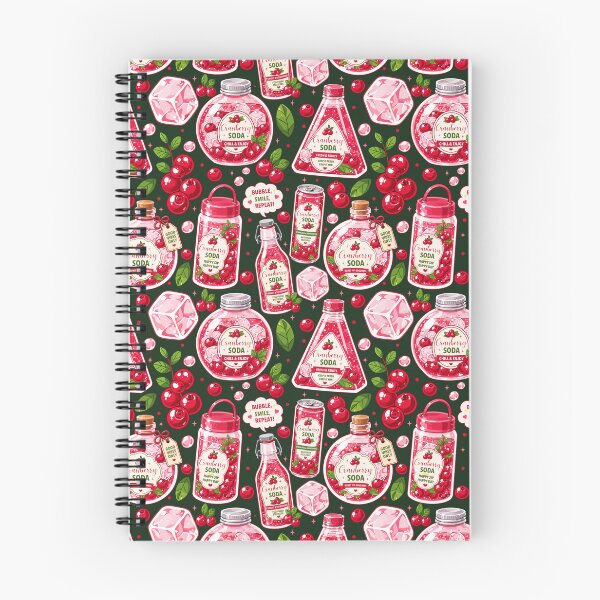 Item preview, Cute Cranberry Soda Seamless designed and sold by KJackArtwork.