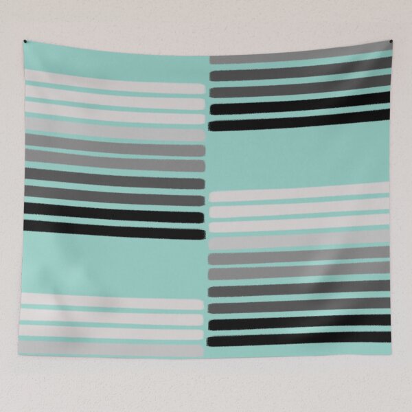 Item preview, Modern Minimalist Horizontal Stripe Pattern - Geometric Monochrome Lines designed and sold by LittleHappiness by Kamollak .