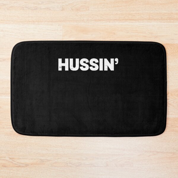 Item preview, HUSSIN' White Block Letter Meme designed and sold by elderberry.