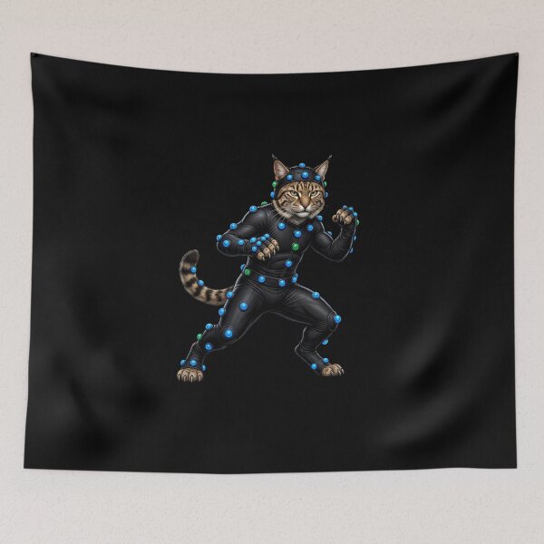 Item preview, Cyberpunk Ninja Cat - Neon Stealth Warrior Sci Fi Art designed and sold by TOOBIC.
