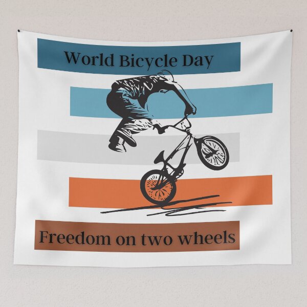 Item preview, world bicycle day designed and sold by timiparkerart.