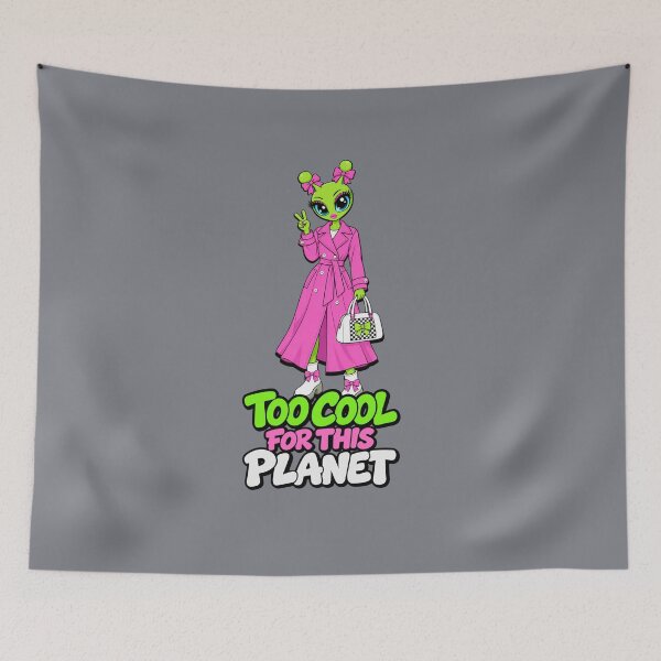 Item preview, Too Cool for This Planet – Alien Fashion Girl designed and sold by Aimetoi.