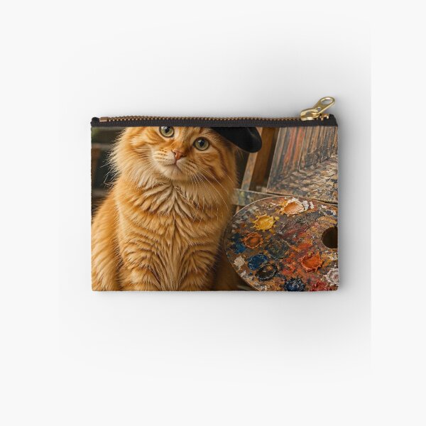Item preview, The Purr-fect Artist - Cute Orange Cat Painter designed and sold by SALVO180674.