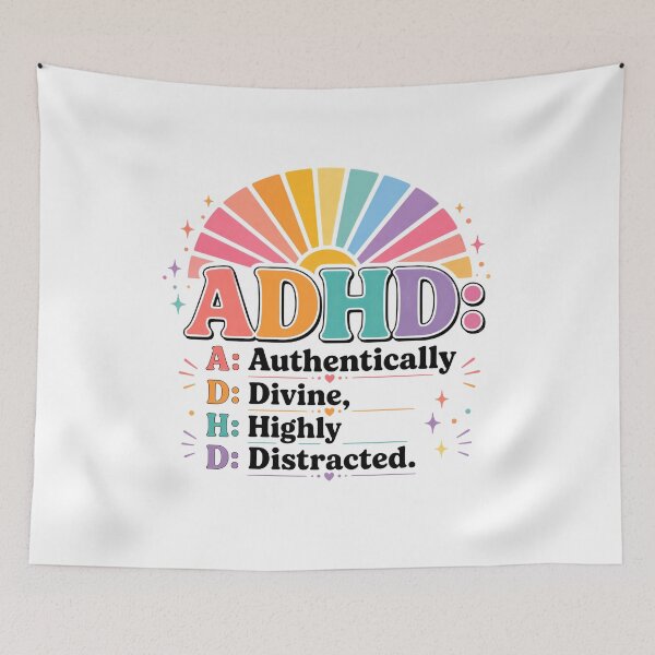 Item preview, ADHD – Authentically Divine Highly Distracted designed and sold by Noventra112.