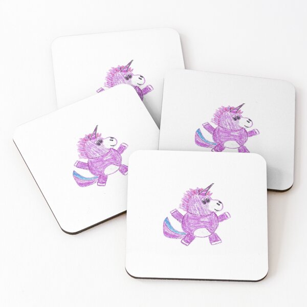 Item preview, Cute Pink Unicorn Crayon Drawing designed and sold by MagicYana.