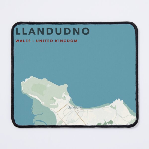 Item preview, Llandudno Map Poster - Coastal Header designed and sold by Patterned by Pixels.