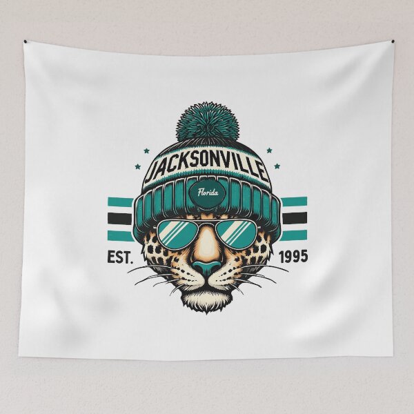 Item preview, Jacksonville Leopard Retro Beanie Florida Vintage designed and sold by llaRudicil8.