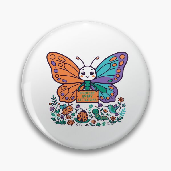 Item preview, Protect Every Little Life Cute Butterfly And Friends designed and sold by Nuvoro Eco Awareness.