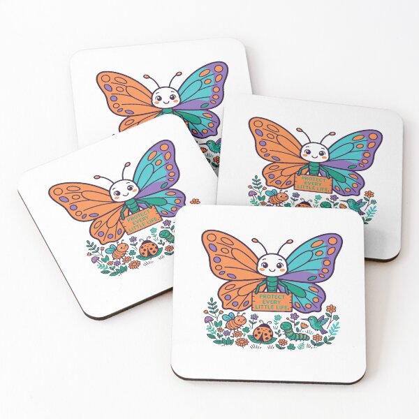 Item preview, Protect Every Little Life Cute Butterfly And Friends designed and sold by Nuvoro Eco Awareness.