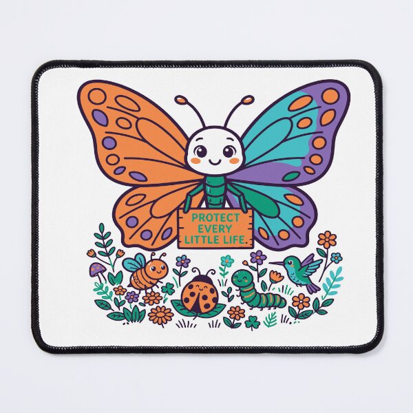 Item preview, Protect Every Little Life Cute Butterfly And Friends designed and sold by Nuvoro Eco Awareness.
