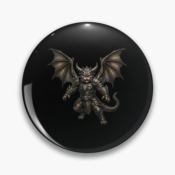Item preview, Demon Cat Warrior - Bat Winged Dragon Armor Dark Fantasy designed and sold by TOOBIC.