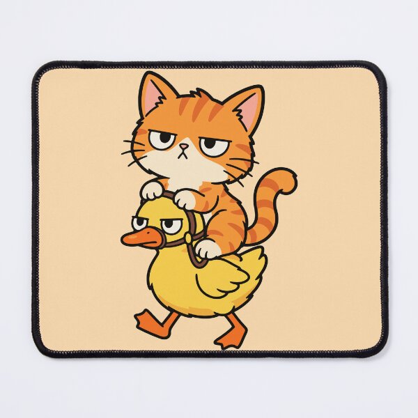 Item preview, Grumpy Cat Riding a Duck Funny Animal designed and sold by MewMade.