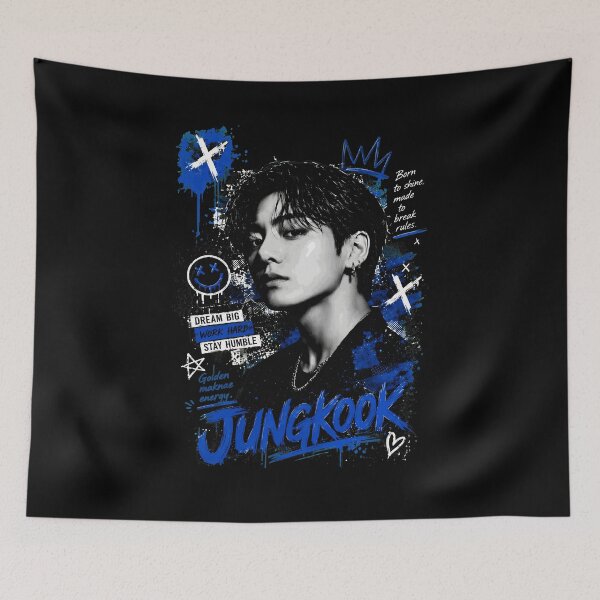 Item preview, Jungkook Inspired K-Pop Graffiti designed and sold by NovellBrea.