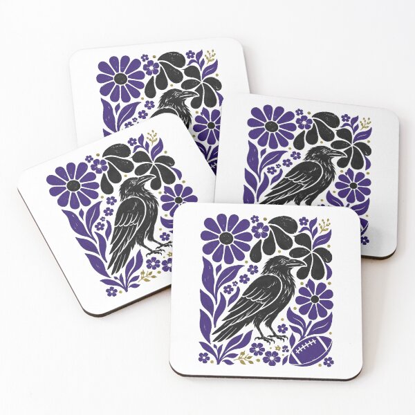 Item preview, Boho Raven Floral Football Art designed and sold by Centano94.
