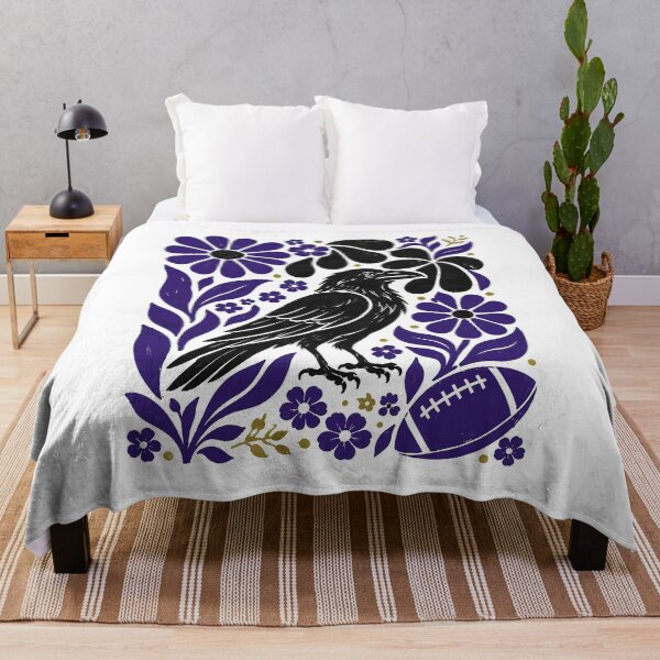 Item preview, Boho Raven Floral Football Art designed and sold by Centano94.