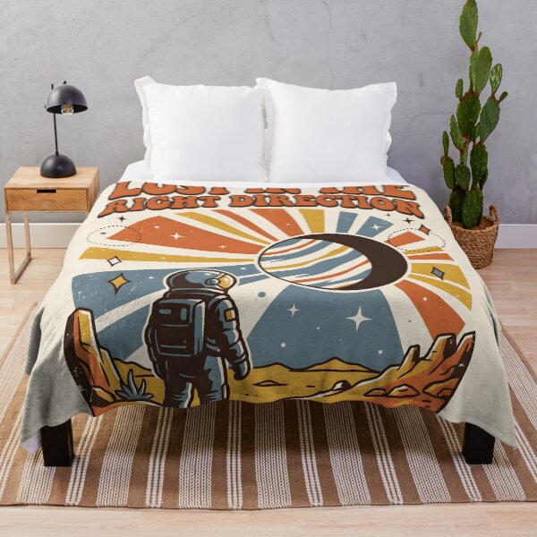 Item preview, Lost in the Right Direction Retro Astronaut designed and sold by hutofdesigns.