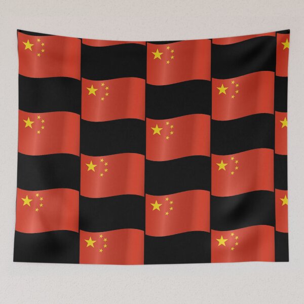 Item preview, China Waving Flag Minimalist Travel Pride Gift Design designed and sold by yazdogs.