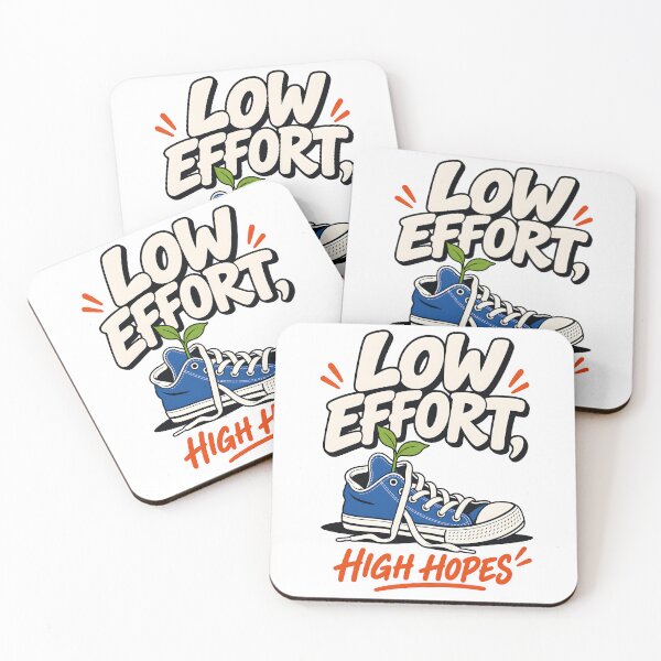 Item preview, Low Effort, High Hopes Funny Sneaker Design designed and sold by Sed94.