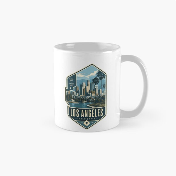 Item preview, Los Angeles California Estd 1781 City Travel Tourist Resident Hometown Souvenir Pride Coordinates designed and sold by Star3NowForMe.