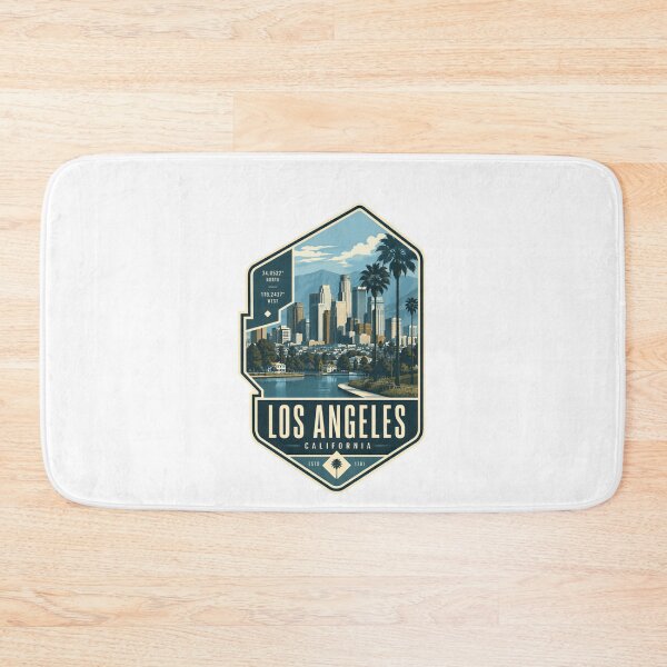 Item preview, Los Angeles California Estd 1781 City Travel Tourist Resident Hometown Souvenir Pride Coordinates designed and sold by Star3NowForMe.