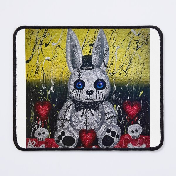 Item preview, “Stitched With Love” – Gothic Nightmare Bunny designed and sold by Unhinged Art.