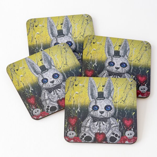 Item preview, “Stitched With Love” – Gothic Nightmare Bunny designed and sold by Unhinged Art.