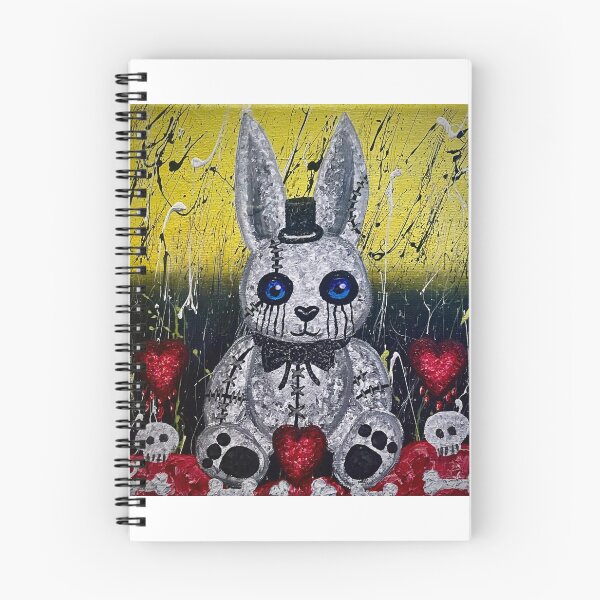 Item preview, “Stitched With Love” – Gothic Nightmare Bunny designed and sold by Unhinged Art.
