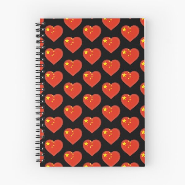 Item preview, China Flag Heart 3D Chinese Heritage Love Gift Design designed and sold by yazdogs.