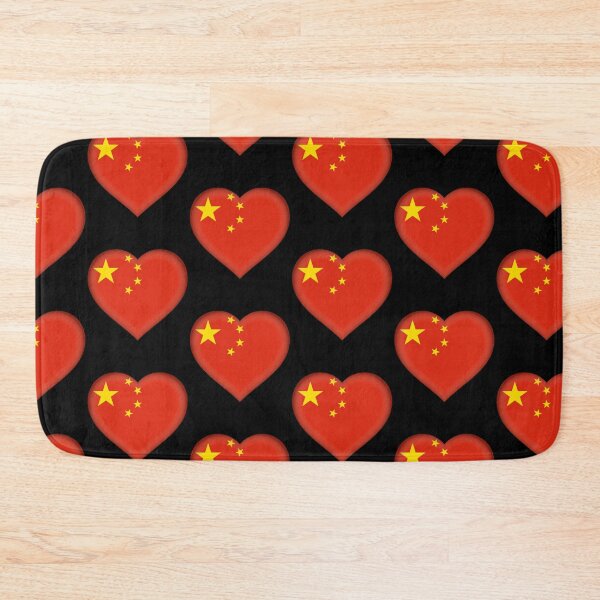 Item preview, China Flag Heart 3D Chinese Heritage Love Gift Design designed and sold by yazdogs.