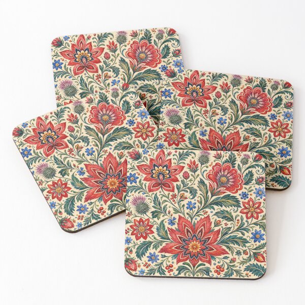 Item preview, Podhale Mountain Folk Flowers – Polish Folk Floral Art designed and sold by MarekoraStudio.