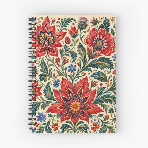 Item preview, Podhale Mountain Folk Flowers – Polish Folk Floral Art designed and sold by MarekoraStudio.