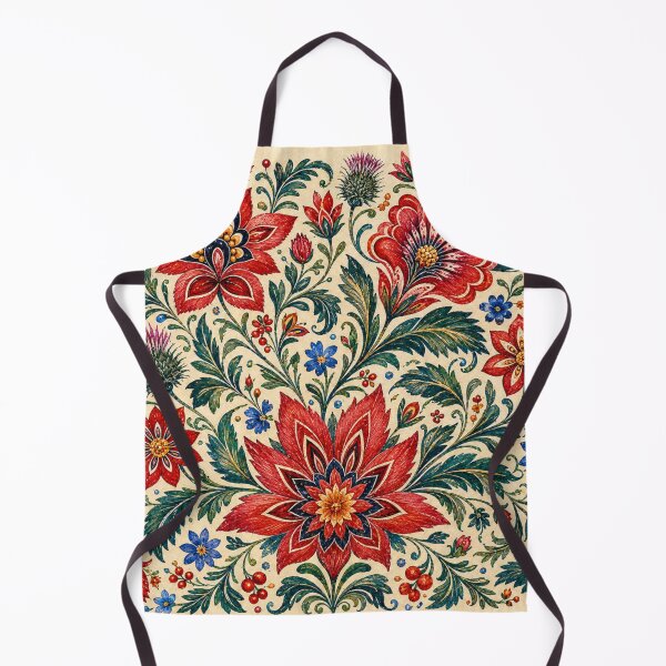 Item preview, Podhale Mountain Folk Flowers – Polish Folk Floral Art designed and sold by MarekoraStudio.