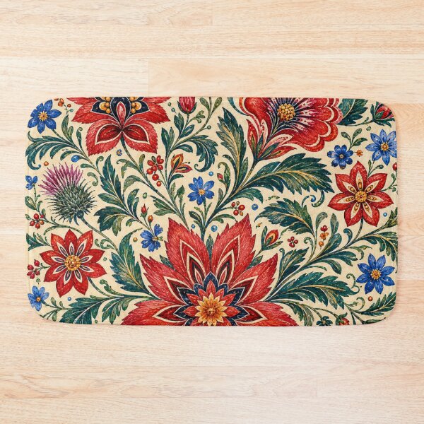 Item preview, Podhale Mountain Folk Flowers – Polish Folk Floral Art designed and sold by MarekoraStudio.