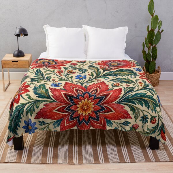Item preview, Podhale Mountain Folk Flowers – Polish Folk Floral Art designed and sold by MarekoraStudio.