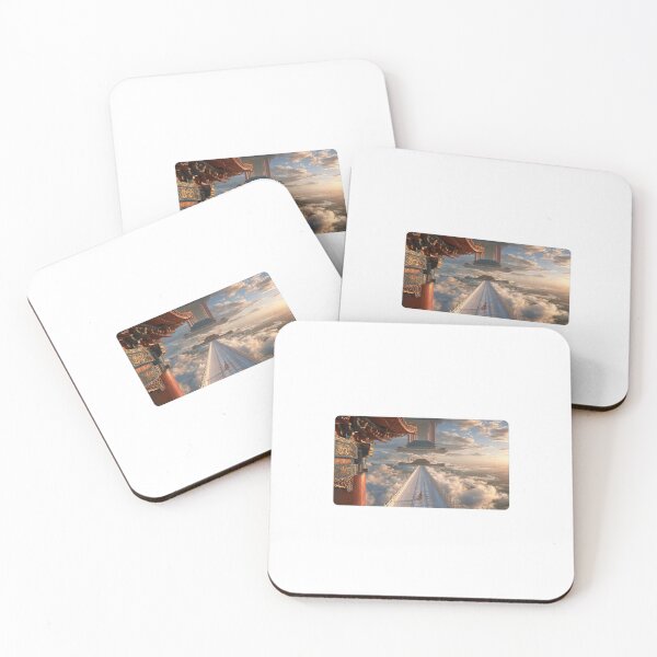 Item preview, Floating Palace Above The Clouds - Surreal Chinese Fantasy Heaven Art designed and sold by Brandady.