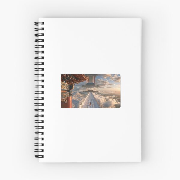 Item preview, Floating Palace Above The Clouds - Surreal Chinese Fantasy Heaven Art designed and sold by Brandady.